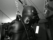 Swinging In Space sees a slave in complete sensory deprivation, unable to move and at the total mercy of his Mistress.