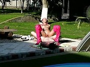 Pool femdom sex